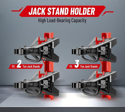 Jack Stand Wall Mount Organizer: Jack Stands Holder Storage Rack Mount - Image 3
