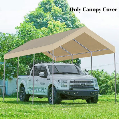 Rutile 10'x20' Carport Canopy ONLY Tent Garage Replacement Top Tarp Car Shelter - Image 7