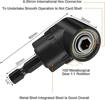 18Pcs Flexible Drill Bit Extension, Include 3Pcs Rotatable Socket Adapter 2Pcs - Image 7