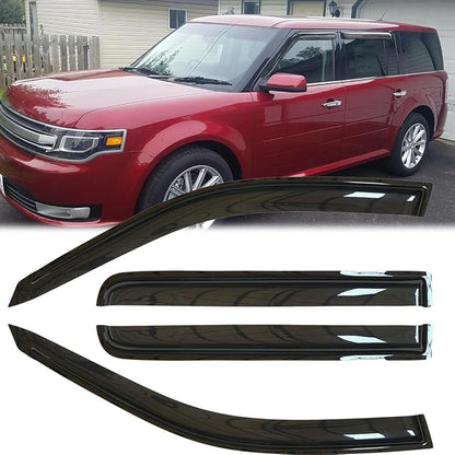 4pcs Original Shatterproof Rainproof Side Window Wind Deflectors Tape on Sun - Image 2