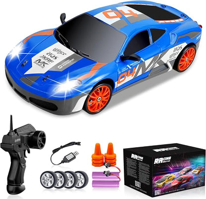 RC Drift Car 2.4GHz 1:24 Scale 4WD Remote Control Car 15KM/H High Speed by YUANPLAN