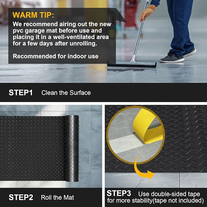 4x10FT Garage Floor Mat, 2.8mm Thickened Flooring Roll - Image 6