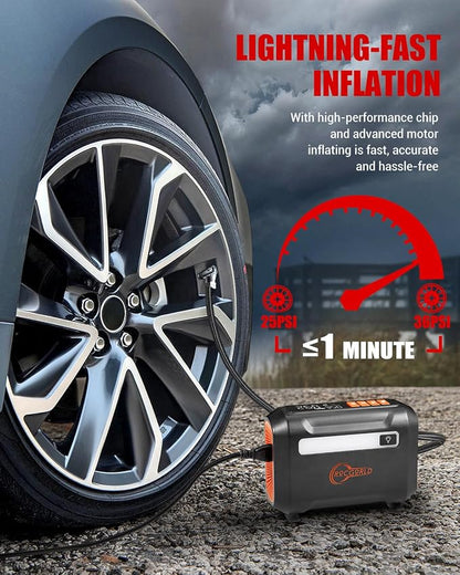 R8 Tire Inflator Portable Air Compressor, DC 12V Air Compressor - Image 2
