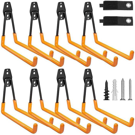 Garage Hooks Heavy Duty, 10 Pack Wall Mount Storage Hangers by Wallavant