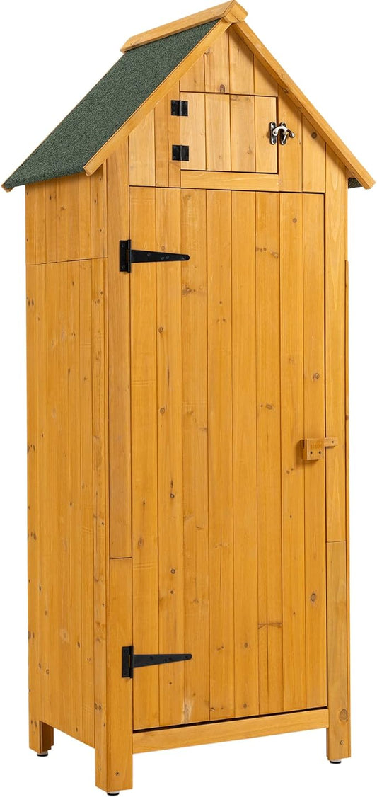 30.3" L X 21.3" W X 70.5" H Outdoor Storage Shed by Gejok