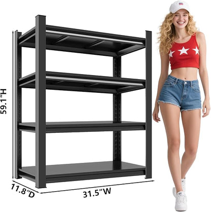 Metal Storage Rack Tier Height Free Adjustable Garage Tool Rack Load Capacity - Image 2