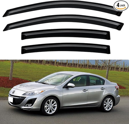 Window Visors Rain Guards Shield by YQAUTEC