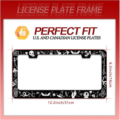 Witch License Plate Frame Gothic Magical License Plate Frames - Image 2