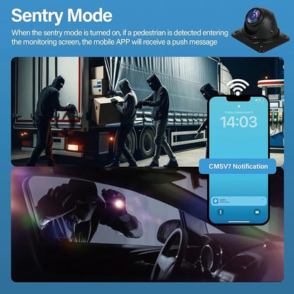 6CH AI WiFi GPS Sentry Mode RV Backup Camera System 10.1" Touch Screen Monitor - Image 3