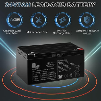 OTTARO 24V 7AH Battery for 24 Volt Ride on Cars Toys - Image 4