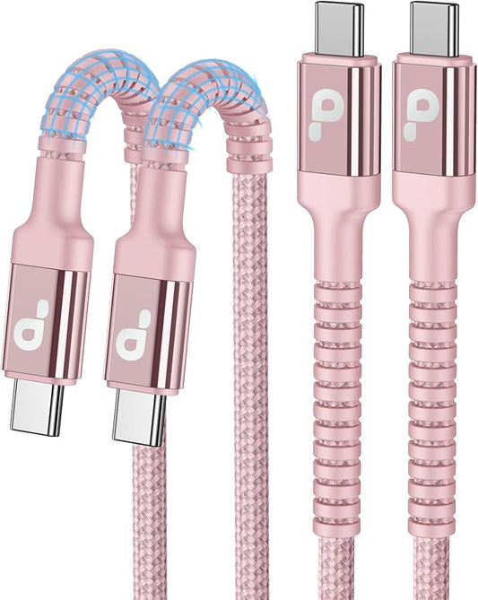 USBC Cables 6FT, Long USB C Fast Charging Cable Nylon Braided USBC iPhone by PRAKIE