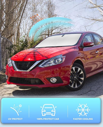 Sun Shade for Sentra Sedan Windshield Sunshades for 2014-2018 2019 Nissan - Image 5