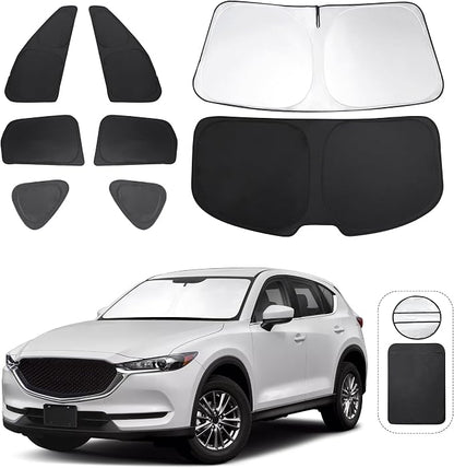TINGLU Window Shades for Mazda CX-5 2017-2024 2025 Accessories Car Side Full by TINGLU