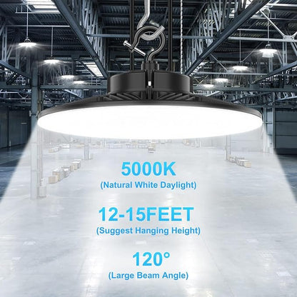 480V LED High Bay Light UL DLC Listed 150W 100W 80W Adjustable 5000K UFO Light - Image 6