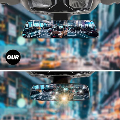JOYTUTUS Rearview Mirror, 12 Inch Panoramic Anti-Glare Clip-on Wide Angle - Image 6