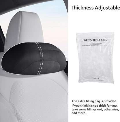 Car Headrest Pillow for Driving, Softness Ergonomic Design Universal Travel - Image 3
