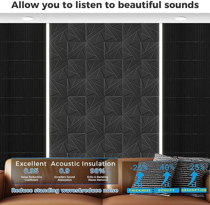 8 Pack Large Fold Soundproof Wall Panels, 1.2lb/ft³ High Density, Thicker 0.47in - Image 5