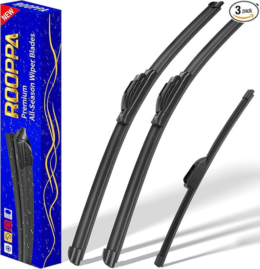 3 wipers Replacement for 2017-2021 2022 Kia Niro, Windshield Wiper Blades by ROOPPA