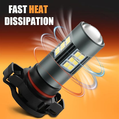 2504 LED Bulbs, PSX24W 12276 Fog Light 6500K Cool White - Image 7