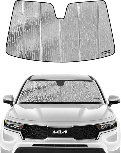 Windshield Sun Shade for Kia Sorento 2021-2025, Front Window Sunshade Shield by Pigenius