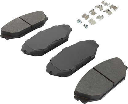 Premium Semi-Metallic Front Brake Pads Compatible - Image 2
