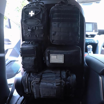 Universal Tactical Seat ​Back Organizer Vehicle Molle Panel Organizer Storage by Jimikay