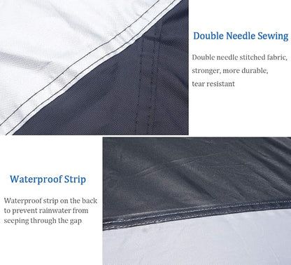 UTV Cover for 2 Seater Black Deluxe Waterproof Oxford Material 114’’x60’’x75’’ - Image 3
