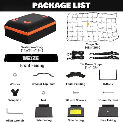 WEIZE Heavy Duty 64"x 39" Roof Rack, Rooftop Cargo Carrier Basket - Image 3