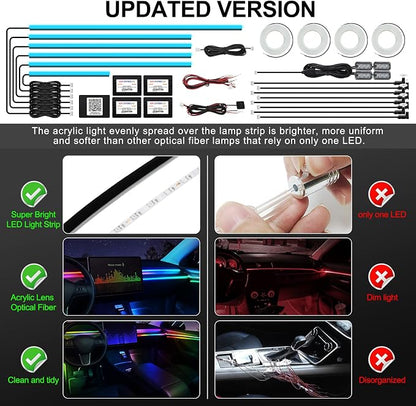 Acrylic Interior Car LED Strip Light - Image 5
