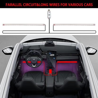Upgrade Smart USB Dream Color Interior Car LED Strip Light - Image 5