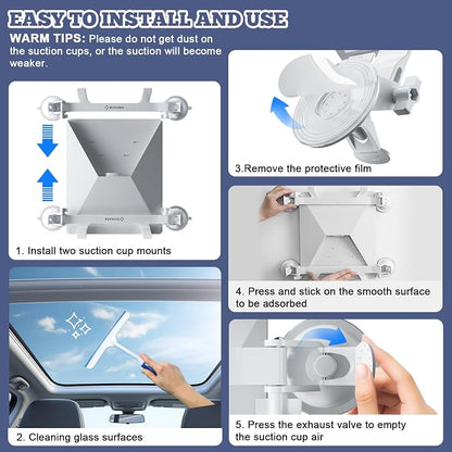 Starlink Mini Mount for Car, 360° Rotation Starlink Mini Suction Cup Mount for - Image 7