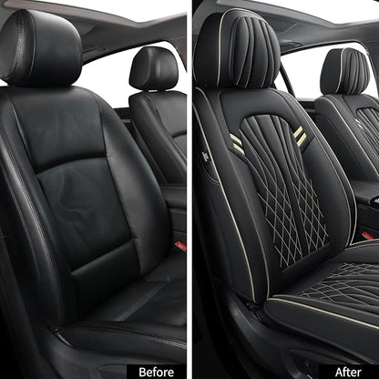 Seat Covers for Cars, Waterproof Seat Covers, Leather Car Seat Covers 2 Pack - Image 2