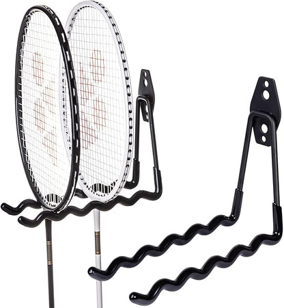 2 Packs Garage Wall Hooks Heavy Duty Hanger, Wall-Mounted Metal Badminton - Image 2