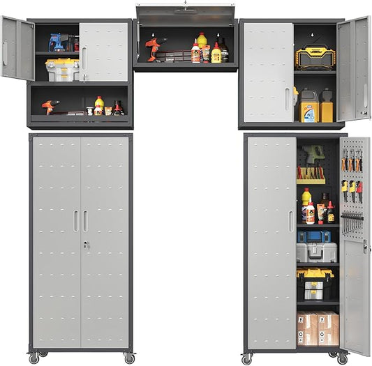 Metal Tool Cabinet, Garage Storage Cabinet System, Wall Cabinet & Locking by VIYET