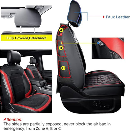 LUCKYMAN CLUB F150 Faux Leather Seat Covers Fit - Image 2