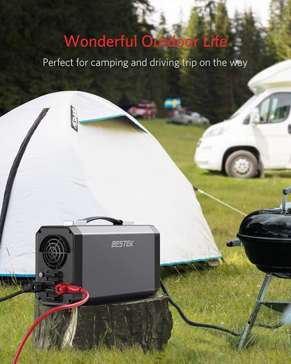BESTEK Pure Sine Wave Power Inverter - 1000W Car Inverter DC 12V to 110V AC - - Image 4