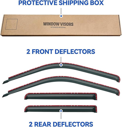 in-Channel Window Visors Rain Guards Shield - Image 5