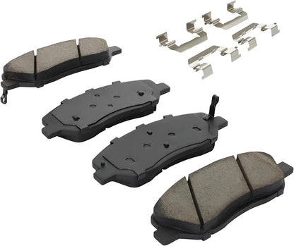 Premium Semi-Metallic Front Brake Pads Compatible - Image 2