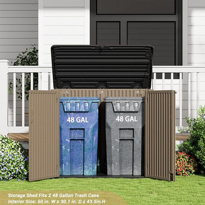 KINYING Larger Outdoor Storage Shed Weather Resistance, Resin Sheds & Outdoor - Image 7