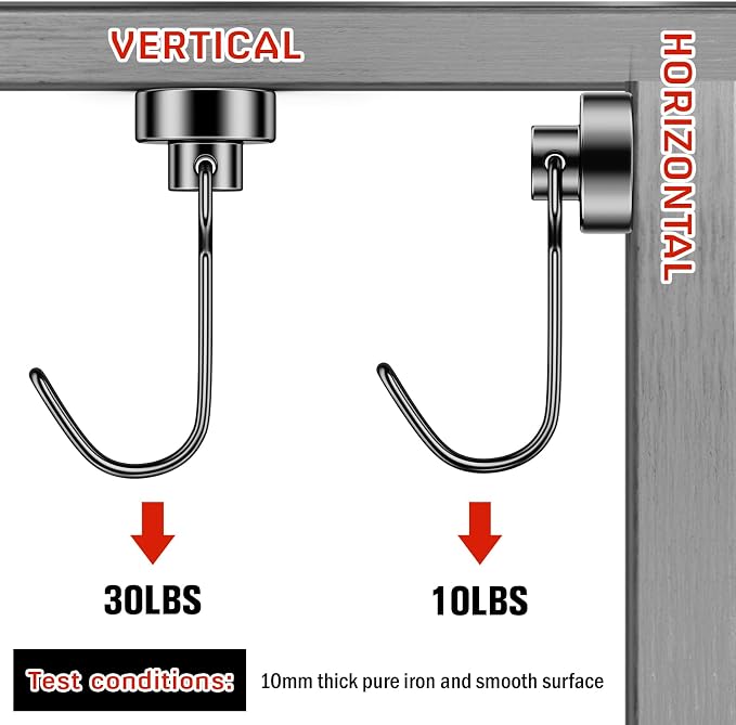 FINDMAG Magnetic Hooks, 30lbs+ Strong Magnetic Hooks Heavy Duty 2025 Criuse - Image 3
