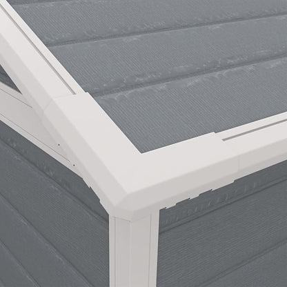 Outsunny 6' x 4.5' Outdoor Storage Shed, Plastic Shed - Image 9