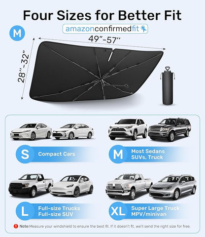Zanch 2025 Upgraded Car Windshield Sun Shade - Image 7