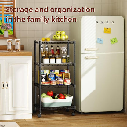 SINGAYE 4 Small Wire Shelves Kitchen Pantry Close Home Organizers and Storage - Image 9