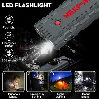 NEXPOW 2000A Peak Car Jump Starter - Image 6