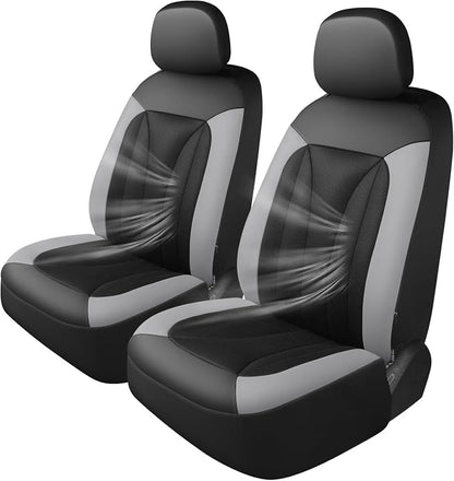 GIANT PANDA Fit Chevy Silverado 1500 2500 3500 Front Car Seat Cover, 3D Air by GIANTPANDA