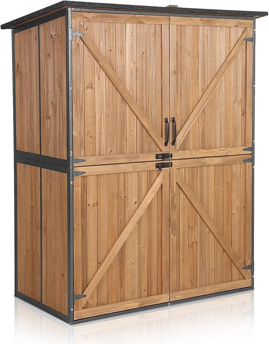 Outdoor Storage Shed with Floor by MEDEHOO