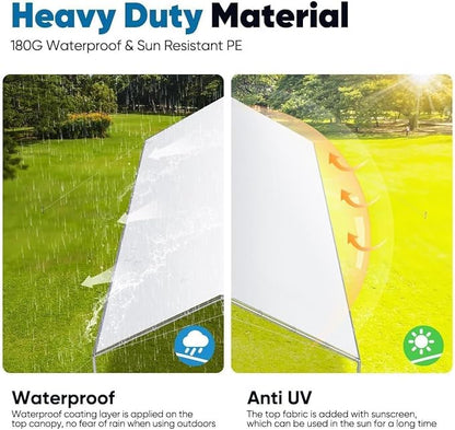 Quictent 10x15 ft Heavy Duty Car Canopy Galvanized Frame Carport Outdoor Party - Image 2