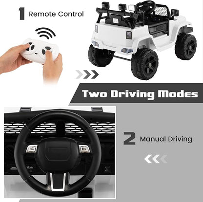 OLAKIDS Kids Ride On Truck, 12V Electric Vehicle Jeep Car - Image 5