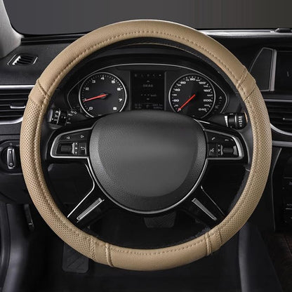 Car Pass Classical Leather Automotive Universal Steering Wheel Covers, - Image 2