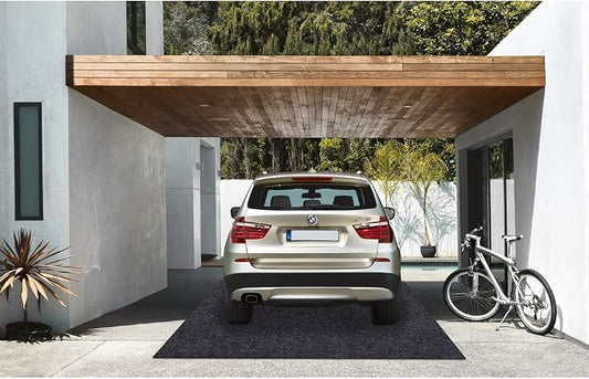 Garage Floor Mat, Absorbent Fabric, Anti-slip and Waterproof Backing, Garage by KALASONEER